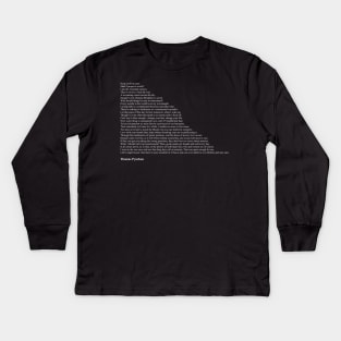 Thomas Pynchon Quotes Kids Long Sleeve T-Shirt